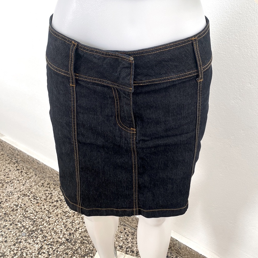 Bisou bisou denim skirt